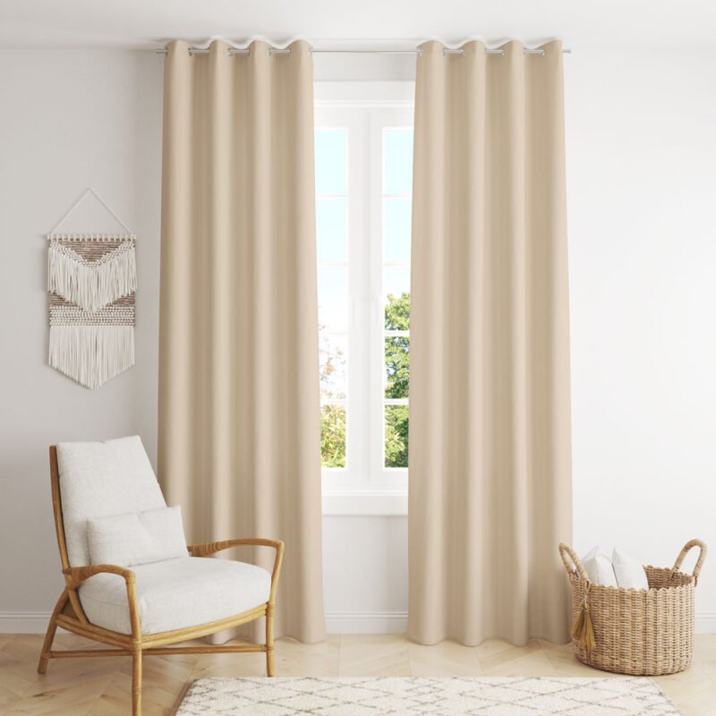 Beige Curtains 2737