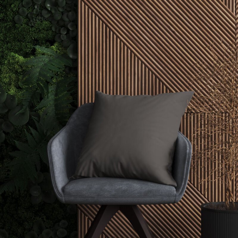 In&Out Custom Pillows and Cushions, Graphite Grey - Image 3