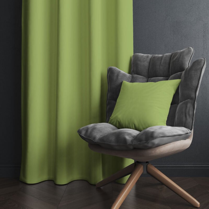 Pistachio Green Curtains 2417 - Image 2