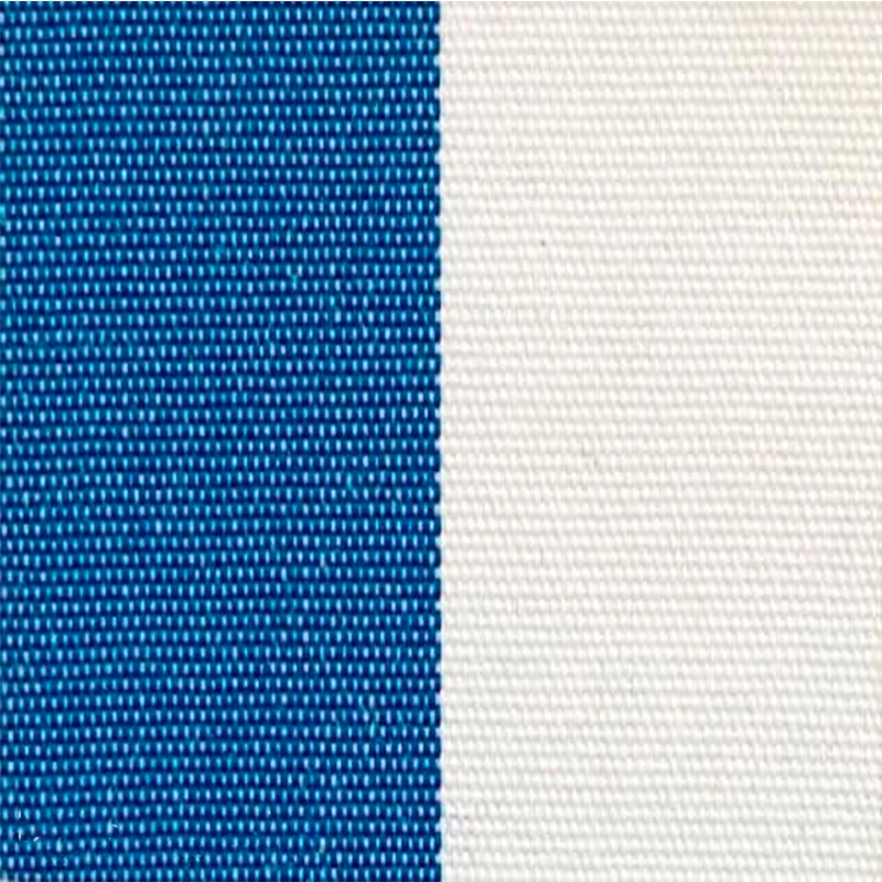 Professional fabric for outdoor, Blue stripes, water resistant, UV resistant, 5 years warranty